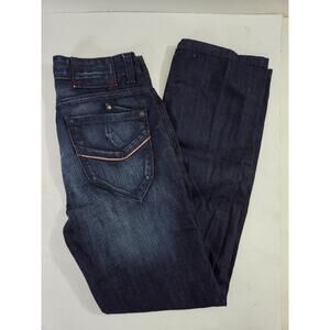 DKNY Broadway Men's Dark Wash Low-Rise Straight Leg Jeans Size 30 x 32